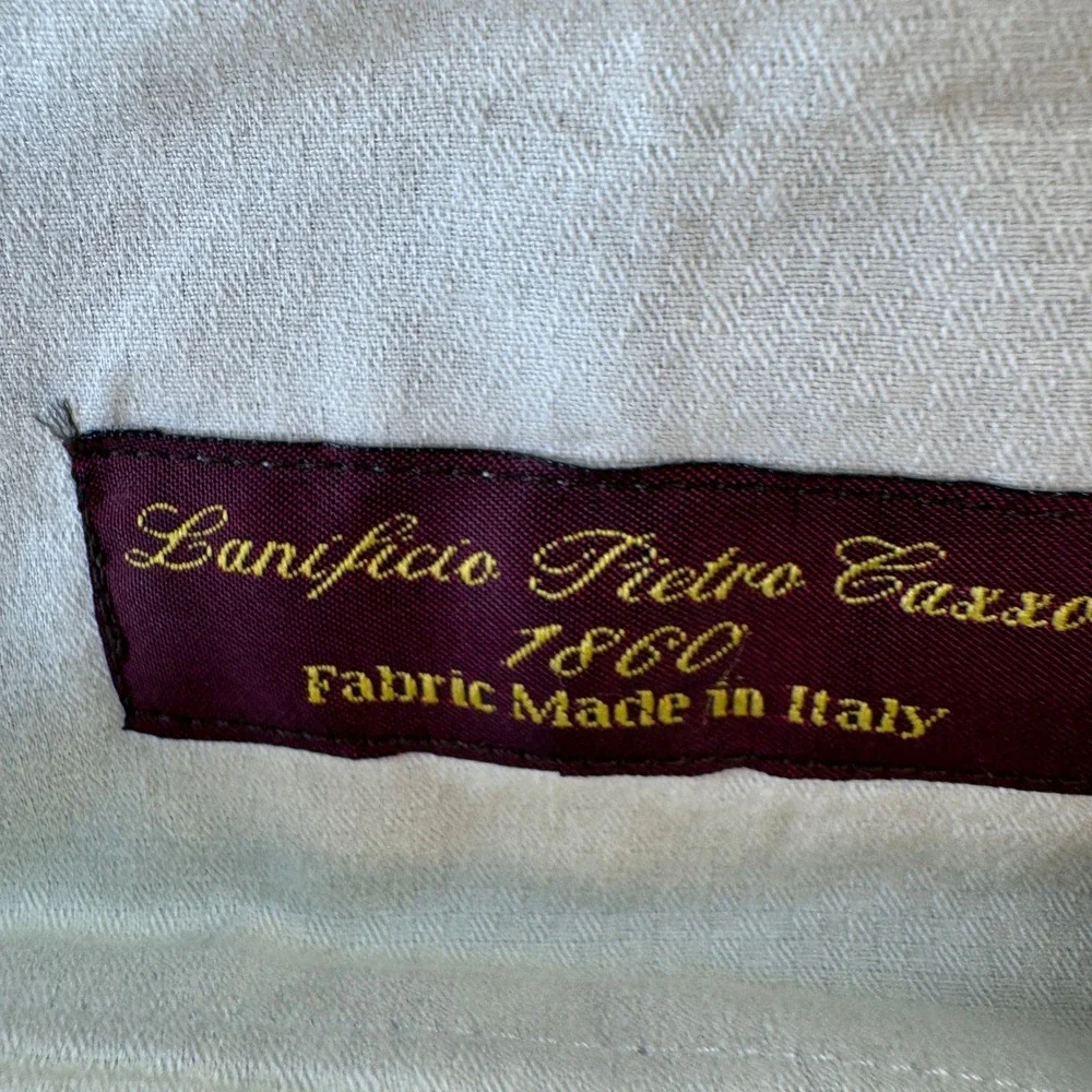 Principe Italy Men Black Pleated Dress Pants 40 Pure Virgin Wool Lanificio Italy